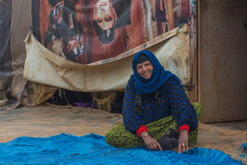Menekült asszony valahol a Bekaa völgyében. ©EU/ECHO/PeterBiro 