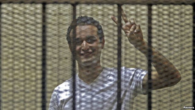 Ahmed Duma a Kairói Bíróságon 2014 februárjában; Reuters