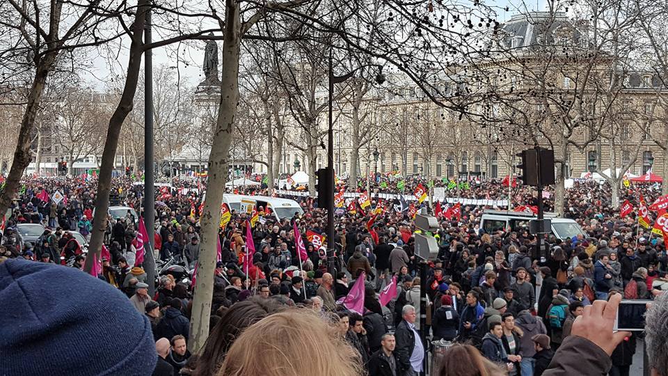 Indul a párizsi tüntetés március 9-én; Fotó: Facebook