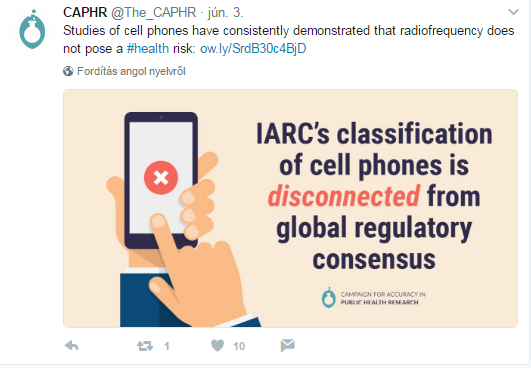 Egy másik "objektív" poszt az ACC IARC-nak szentelt Twitteréről.