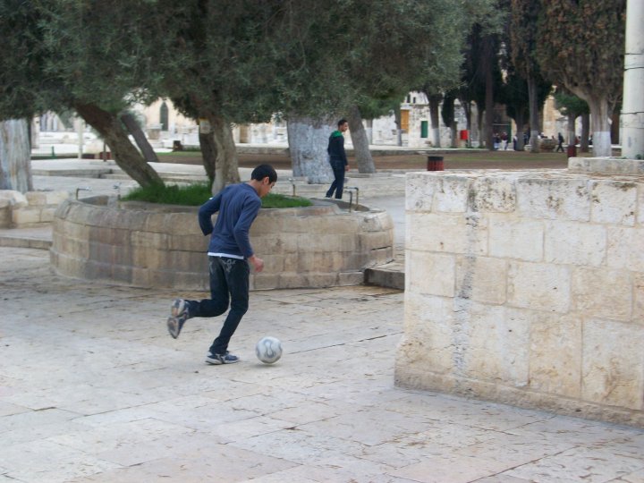 East Jerusalem Boy Playing Football