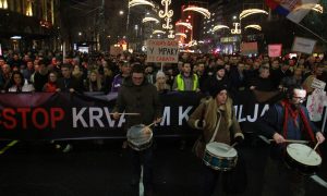 U Beogradu Održan Protest "stop Krvavim Košuljama" Protiv Aktuelne Vlasti