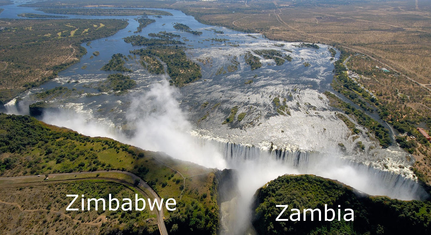 Melyik a zimbabwei oldal és melyik a zambiai oldal? Fotó: https://wild-wings-safaris.com/